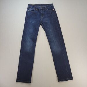 Levis 511 Jeans Mens 29x32 Blue Slim Straight Dark Wash Mid Rise Denim